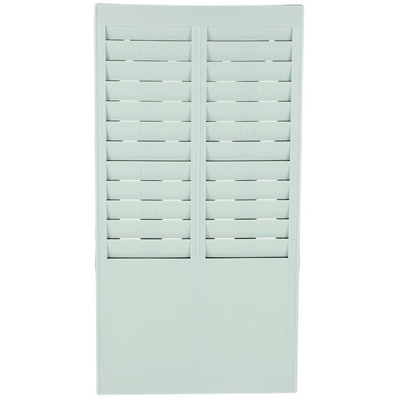WSTEER Multi-Card Slot Storage Rack with 24 Slots for Attendance Cards, Time Cards, and Employee Card Organization