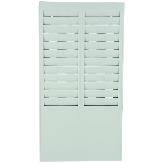 WSTEER Multi-Card Slot Storage Rack with 24 Slots for Attendance Cards, Time Cards, and Employee Card Organization