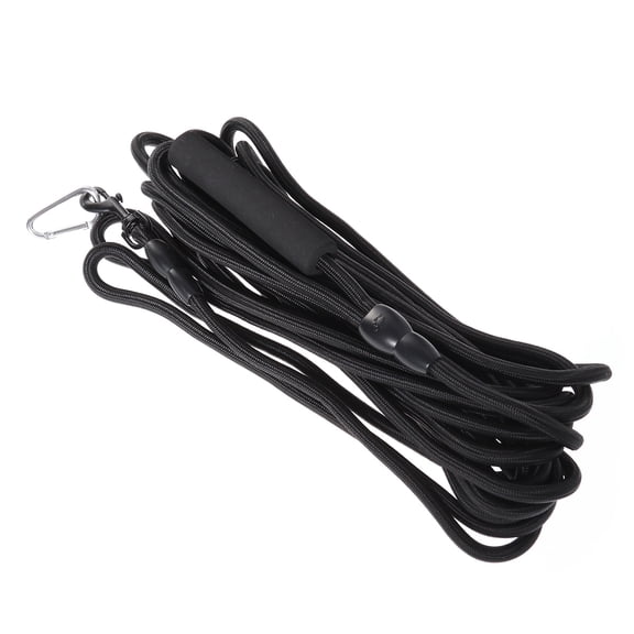 WSTEER Nylon Cloth Leashes for Dogs Walk and Control Extended Dog Belt Pet Dog Traction Rope for Pets (Black)