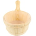 WSTEER Sauna Room Bucket Wooden Bucket Wood Barrel For Sauna Using