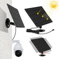 WSTEER Solar Panel for Security Camera Wall Mount Outdoor 20W Solar Cell Charger Monocrystalline