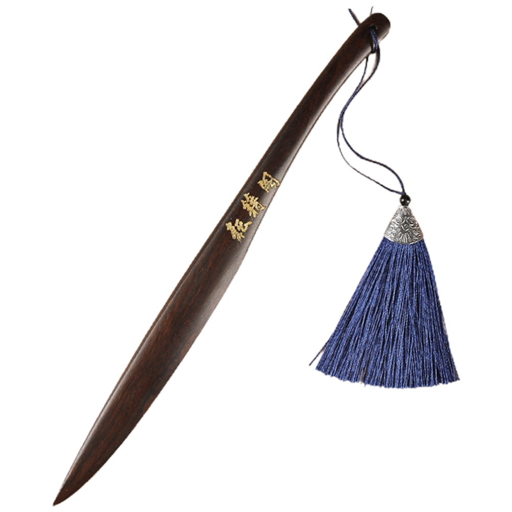 WSTEER Wooden Chinese Art Paper Cutter Envelope Paper Cutting Tool with