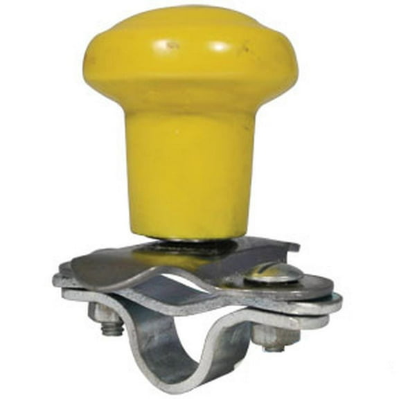 RAParts WSV123Y New Universal Aluminum Steering Wheel Spinner Coated in Yellow Plastic