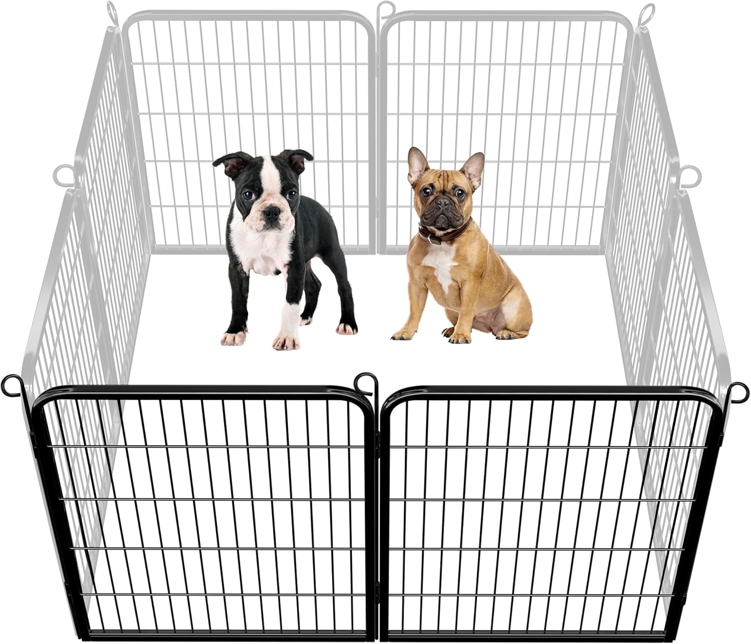 WSWJY Dog Playpen Outdoor Puppy Exercise Pen Indoor Portable Pet Fence ...