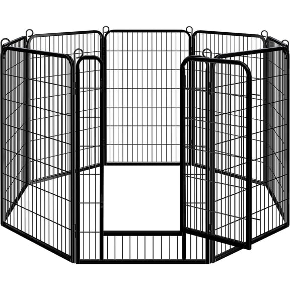 WSWJY Dog Playpen Outdoor Puppy Exercise Pen Indoor Portable Pet Fence for Yard/RV Camping, 47 Inch 8 Panels