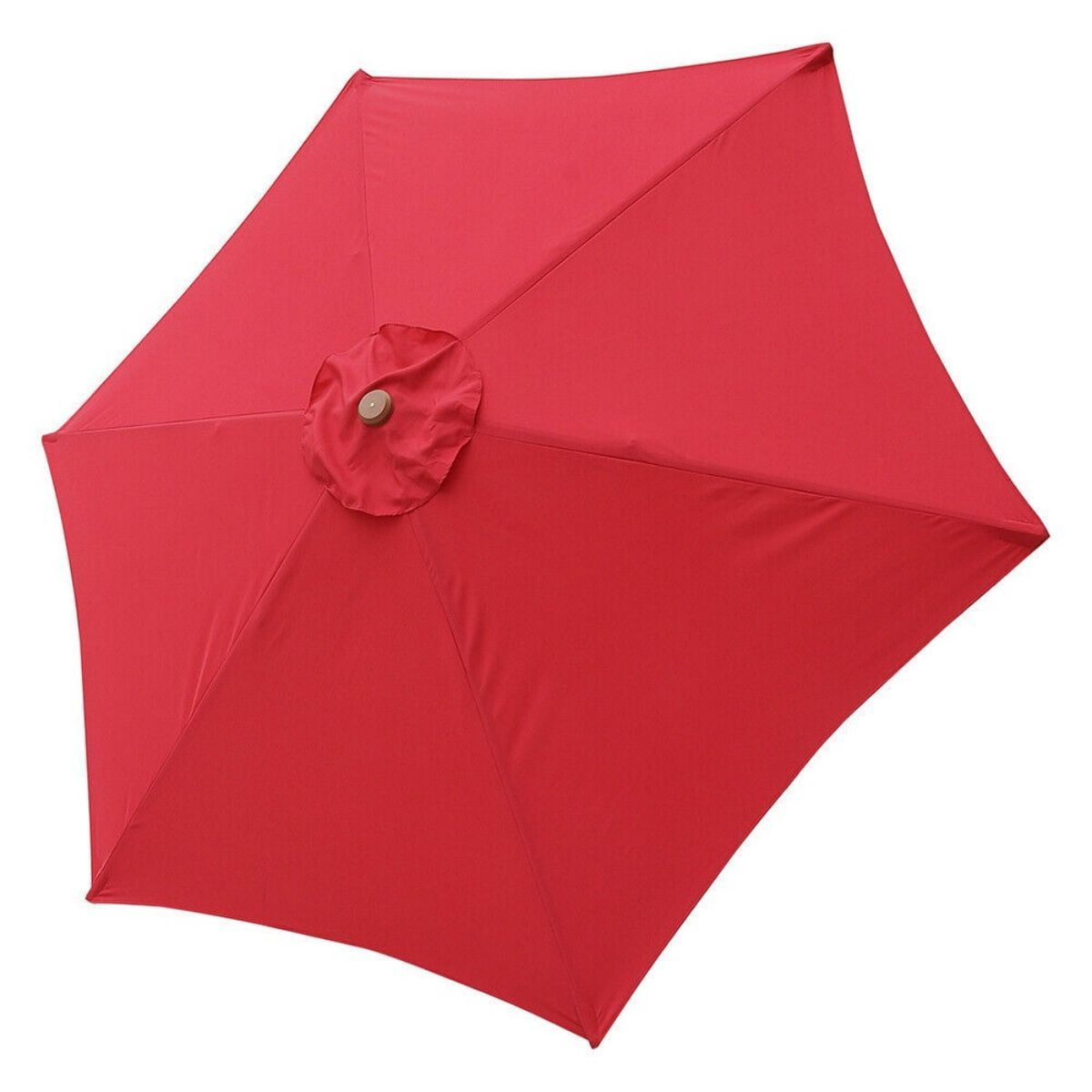 10ft Red Oxford Fabric Patio Umbrella Canopy Replacement