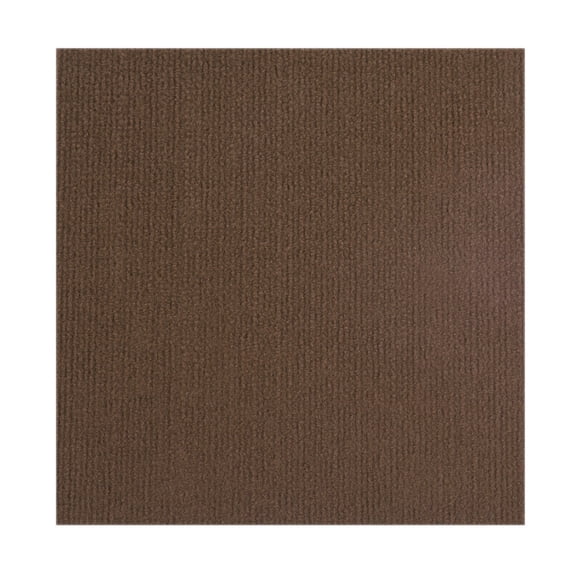 WSYW 12 Pcs Self Adhesive Carpet Floor Tiles Peel & Stick Square Home Flooring 12"x12" Coffee