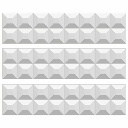 WSYW 12pcs PVC Tiles 3D Wall Panel Waterproof White Brick Wallpaper DIY Room Decor Ceiling Tiles