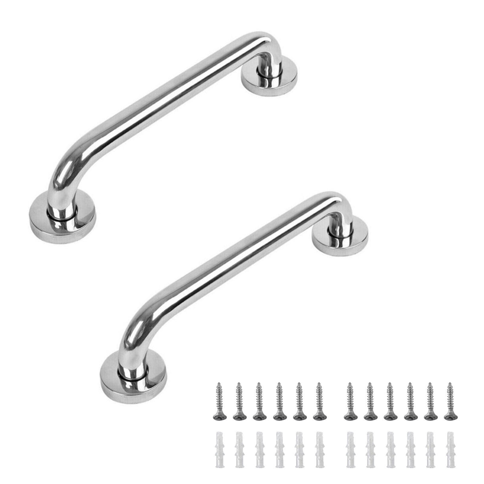 WSYW 2Pcs 11.8in Stainless Steel Grab Bar Bathroom Safety Handicap Shower Handle Support