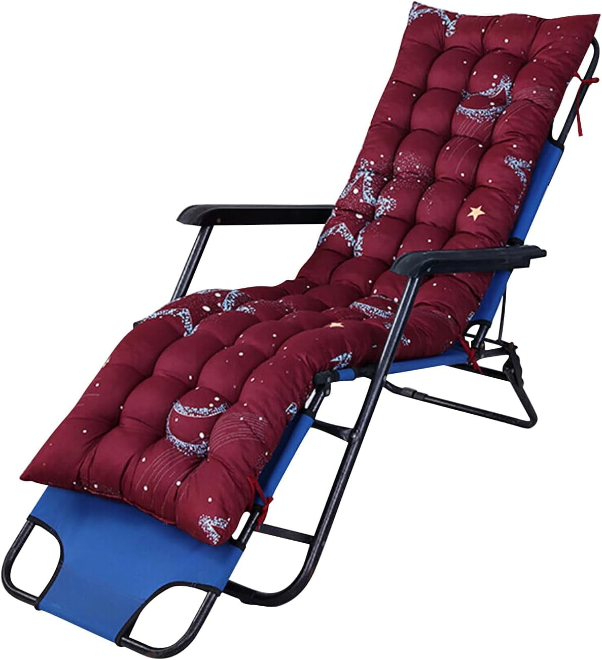 WSYW 61in Patio Lounger Cushion Thicker Padded Chaise Bench Cushion for