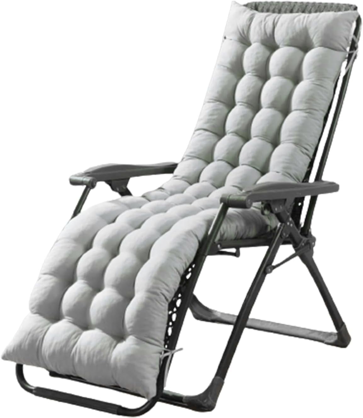 WSYW 61in Patio Lounger Cushion Thicker Padded Chaise Bench Cushion for