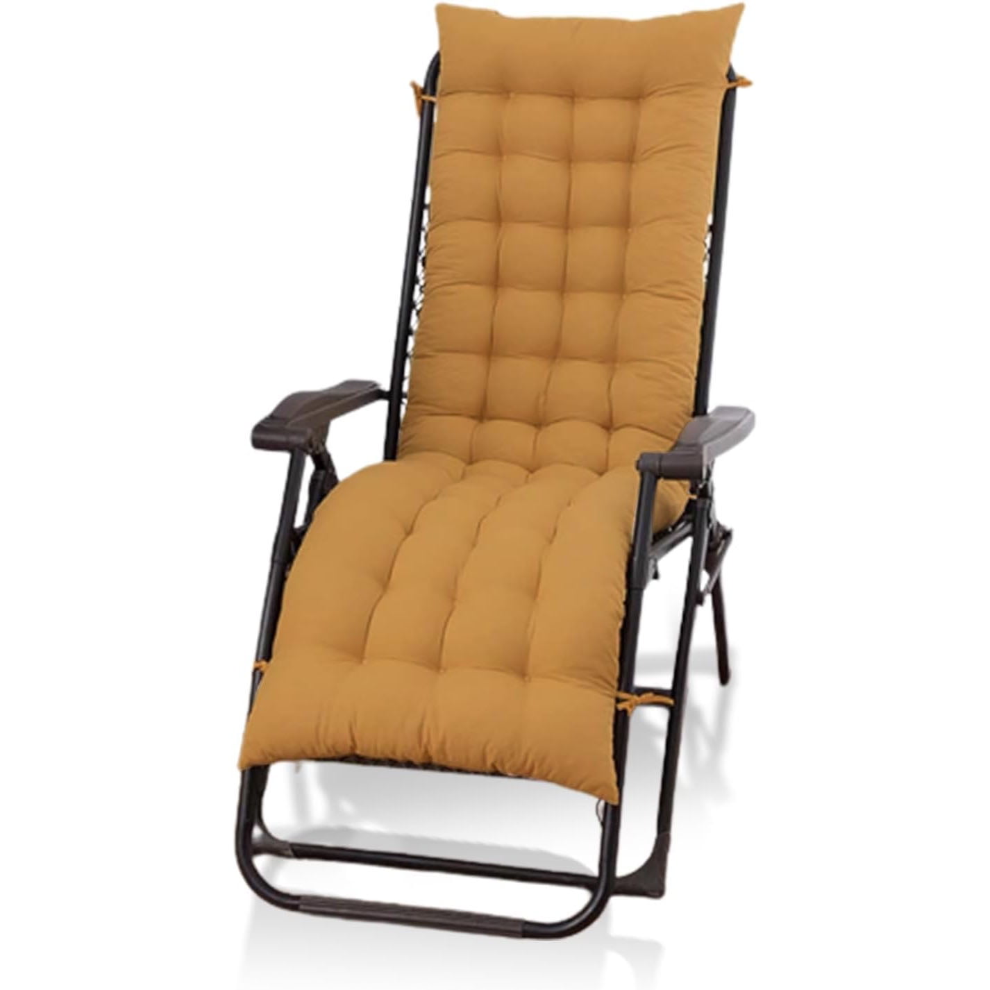 WSYW 61in Patio Lounger Cushion Thicker Padded Chaise Bench Cushion for