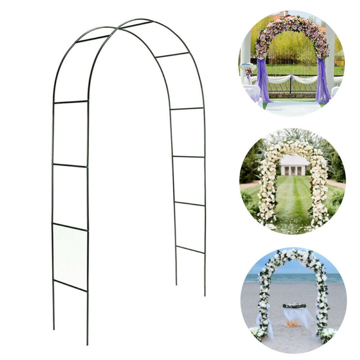 Heavy Metal Garden Arch Trellis Climbing Plants Vine Rack Outdoor Wedding Stand