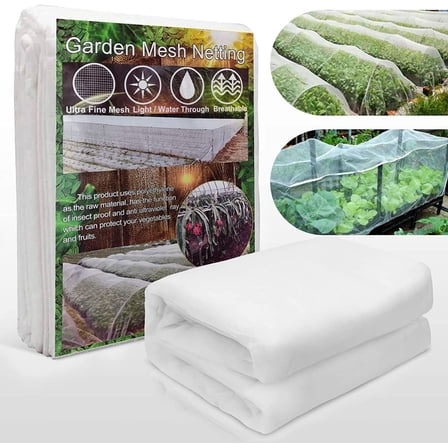 WSYW Garden Mosquito Bug Insect Netting Insect Barrier Bird Net Plant Protective Mesh (6.5*10FT)