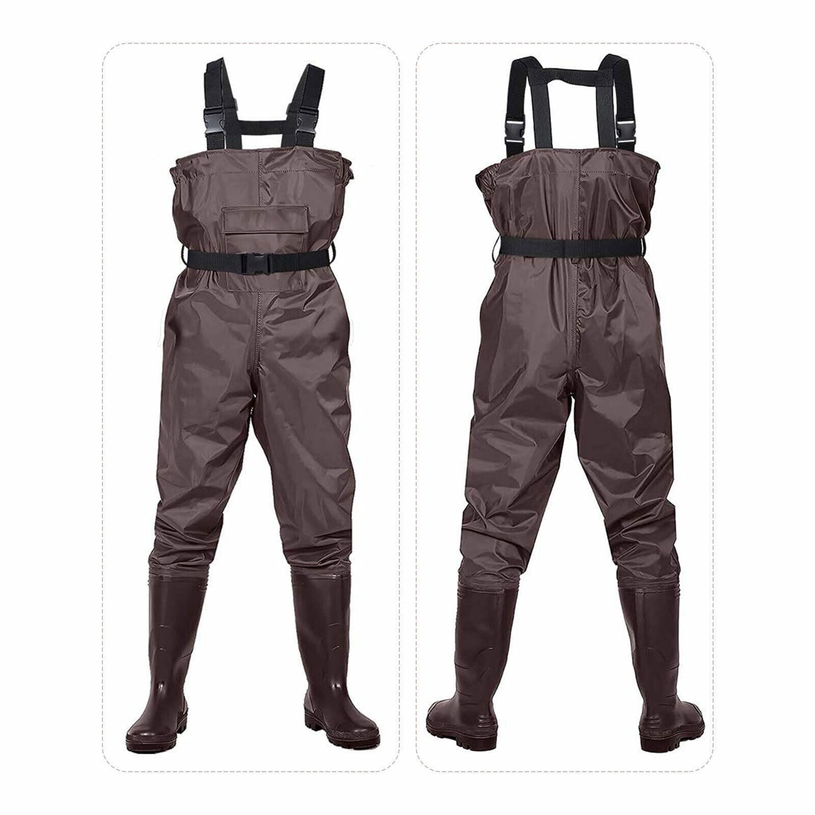 Fishing Waders Boots with Boot Rack double Nylon Mesh Material Fishing  Chest Waders Outdoor Hunting