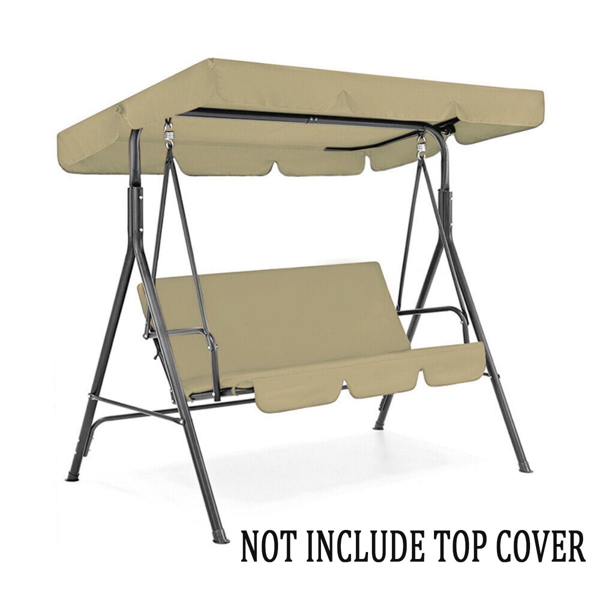 WSYW Waterproof Patio Swing Seat Cover 3 Seater Chair Cushion