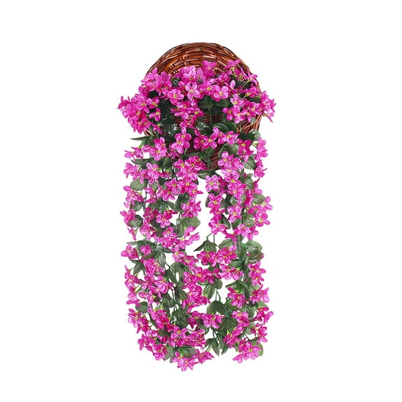 WSZZL Artificial Silk Wisteria Flower, Hanging Garland, Wall Decoration, Elegant Home Decor, Indoor Outdoor Use, Perfect for Weddings, Parties, Restaurants, Events