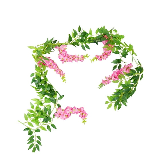 WSZZL Artificial Wisteria Vines, Realistic Silk Flowers, Decorative Fake Plant, Flexible Hanging Decoration, Wedding Party Decor, Home Wall Adornment, Indoor Outdoor Use