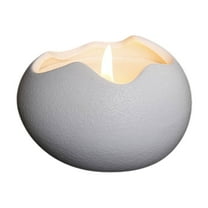 WSZZL Ceramic Candle Holder, Aromatherapy Candle Cup, Elegant Home Decor, Ideal Gift for Housewarming, Cozy Atmosphere Decor, Unique Design for Relaxation