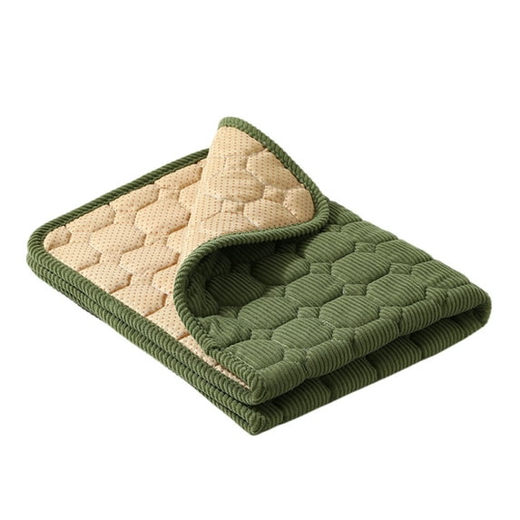 WSZZL Corduroy Pet Bed, Extra Large Cat Bed, Thickened Dog Mat, Warm and Comfortable, Anti-Slip, Scratch Resistant, Indoor Use, Cozy Resting Space
