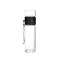 thumbnail image 1 of WSZZL Double Wall Glass Water Bottle with Infuser for Loose Leaf Tea - Heat Proof, Leakproof, Portable Travel & Office Use - Clear Transparent Tea Separation Cup, 1 of 4