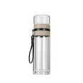 thumbnail image 1 of WSZZL Double Wall Glass Water Bottle with Infuser for Loose Leaf Tea - Heat Proof, Leakproof, Portable Travel & Office Use - Clear Transparent Tea Separation Cup, 1 of 4