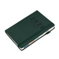 thumbnail image 1 of WSZZL English Calendar Notebook Vertical Patterned Daily Planner - Compact A5 Leather Cover with Stitched Binding, Protective Elastic Closure, Perfect for Daily, Weekly, and Monthly Planning, 1 of 4