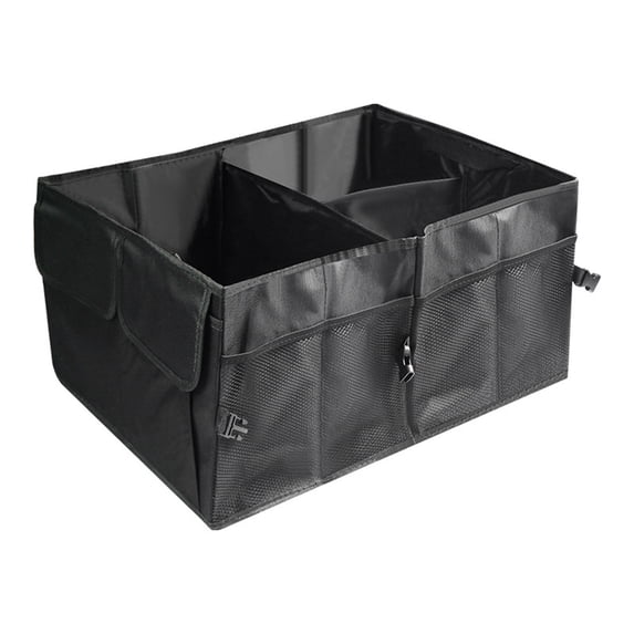 WSZZL Foldable Storage Box for Car Trunk - Multi-Function Oxford Storage Organizer with Multiple Pockets for Camping, and Home Use - Space-Saving, Easy to Install Car Sundries Storage Solution
