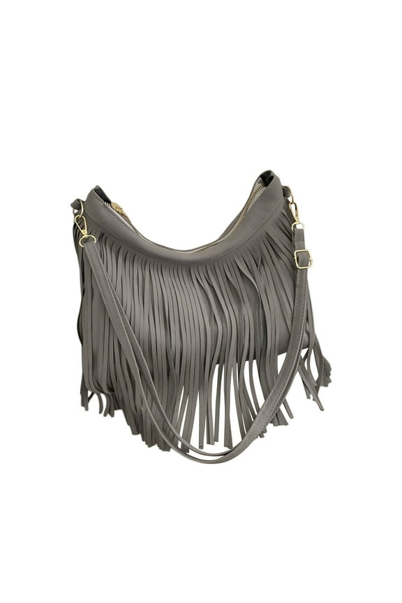 Fringed Casual Shoulder Bag for Women - Stylish Nylon Tote for Commuting and Daily Use, Trendy Fashion Accessory for Casual Outings - Perfect Gift Idea