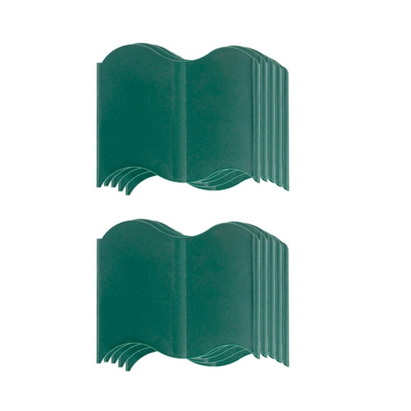 WSZZL Garden Edge Border Fence Kit for Flower Beds, Decorative Plastic Garden Edging for Terraces, Walkways, and Courtyards – Easy to Install, Durable & Reusable