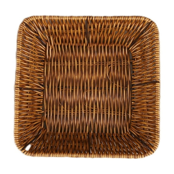 WSZZL Imitation Woven Fruit Basket, Snack Storage Basket, Decorative Kitchen Organizer, Versatile Snack and Produce Display, Durable Portable Design