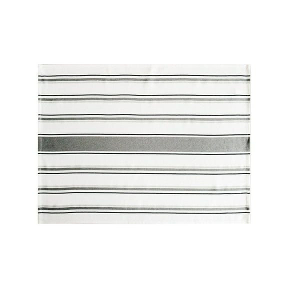 WSZZL Kitchen Fabric Towel,Quick Drying Absorbent Soft & Durable Dish Towel for Kitchen, Tea Towel with Hanging Loop, Blue Stripes Cotton Towels 13.38×7.87×0.78 In Gray