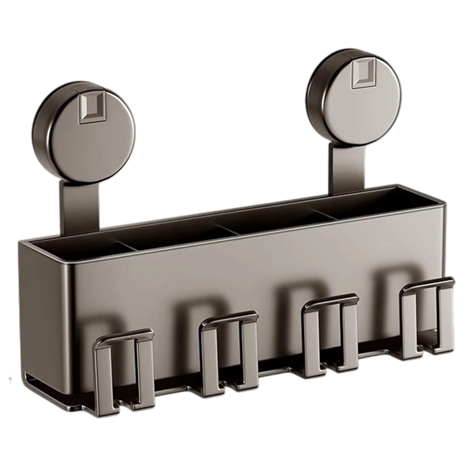 WSZZL No-Drill Toothbrush Rack Wall-Mounted Bathroom Organizer with ...