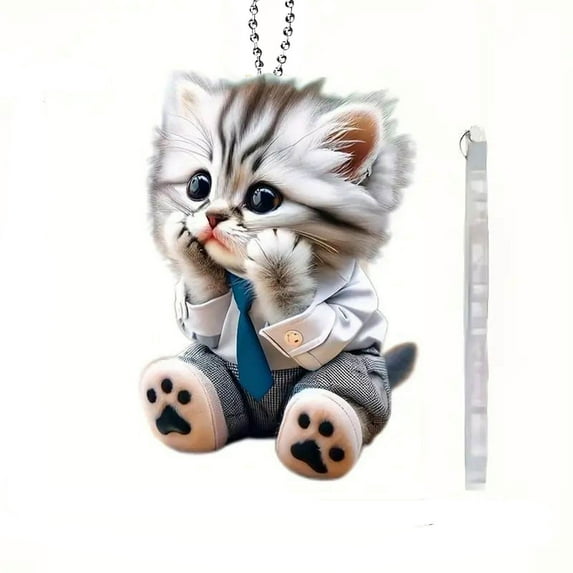 WSZZL Ornament Pendant, Cats Design, Decorative Hanging Accessory, Car Mirror Decoration, Unique Home Decor, Versatile Holiday Decoration, Gifts for Friends and Family
