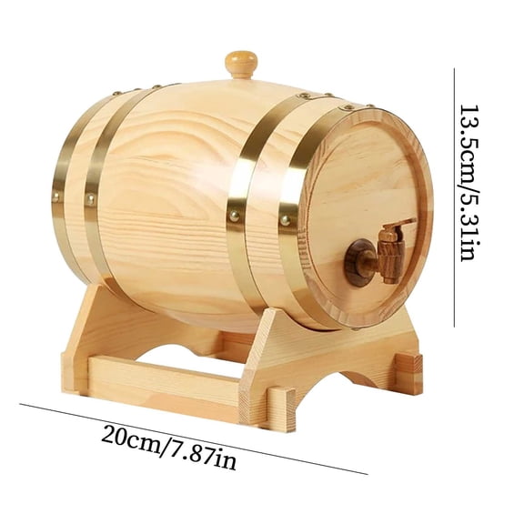 WSZZL Personalized Whiskey Gift, Wooden Wine Barrel, Sturdy Build for Aging Spirits, Perfect for Home Decor and Parties, Ideal for Dads and Whiskey Lovers