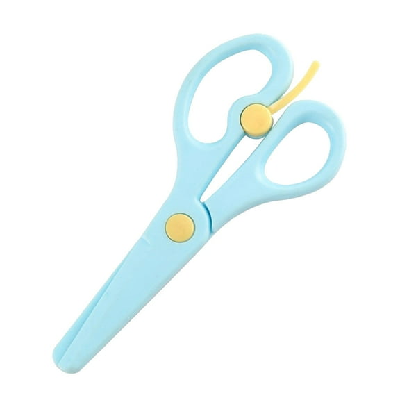 WSZZL Safety Scissors for Crafts, Plastic Blunt-Tip Scissors, Rounded Head Design, Injury-Free Paper Cutting, Home Office Use, Lightweight Durable Crafting Tool, Art Projects
