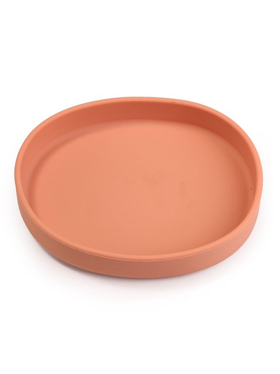 Silicone Plate, Reusable Round Dinner Plate, Microwave and Dishwasher Safe Food Grade Dish, Lightweight Unbreakable Tableware For Home Kitchen Camping Cooking