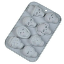 WSZZL Silicone Skull Chocolate Molds, Safe Silica Gel Material, Non-Stick Baking Mold, Ideal for Cakes, Jellies, Puddings, Candies, Perfect for Home Baking