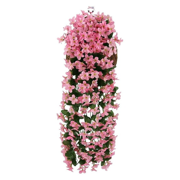 WSZZL Simulated Flower Bouquets, Decorative Wall Hanging Baskets, Artificial Rattan Plants, Maintenance-Free Home Decor, Indoor Outdoor Landscaping, Perfect for Weddings and Events