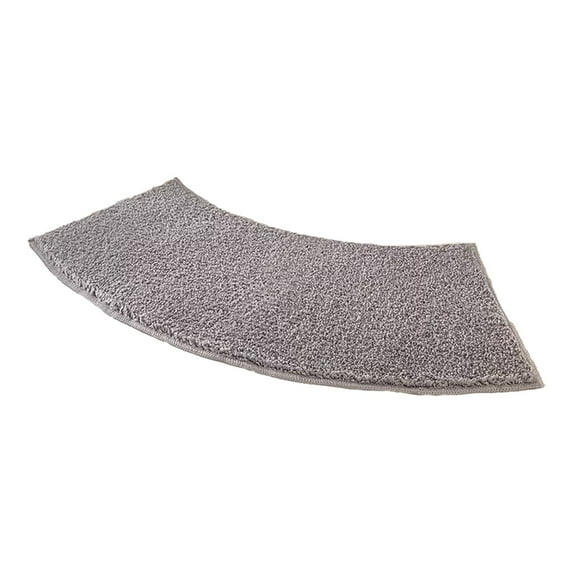 WSZZL Solid Color Curved Bathroom Mat, Non Slip Water Absorbent Carpet, Soft Floor Mat for Home Decor, Modern Design for Shower Room, Bedroom, Nursery Room