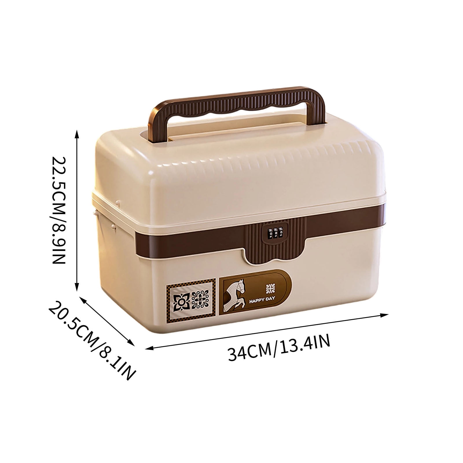 WSZZL Space-Efficient Portable Folding Tackle Box, 3 Layer Organizer with Dividers, Ideal for Sewing, Art Supplies, and Hardware Storage, Perfect for Hobbies and Home Use