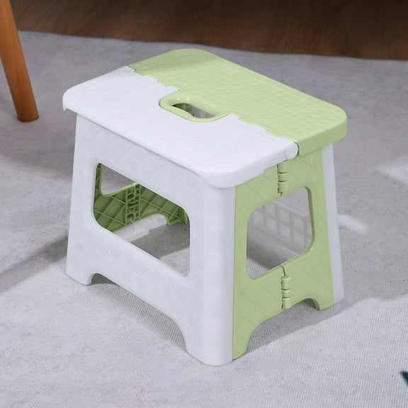 WSZZL Space Saving Folding Stool, Small Plastic Stool, Portable Multi-Use Chair, Ideal for Home Office Outdoor Use, Lightweight and Space-Efficient Solution