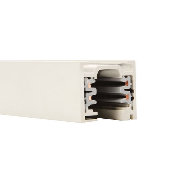 WT12-WT-WAC Lighting-Accessory-120V 2-Circuit Track-1.38 Inches Wide by 1.31 Inches High-White Finish