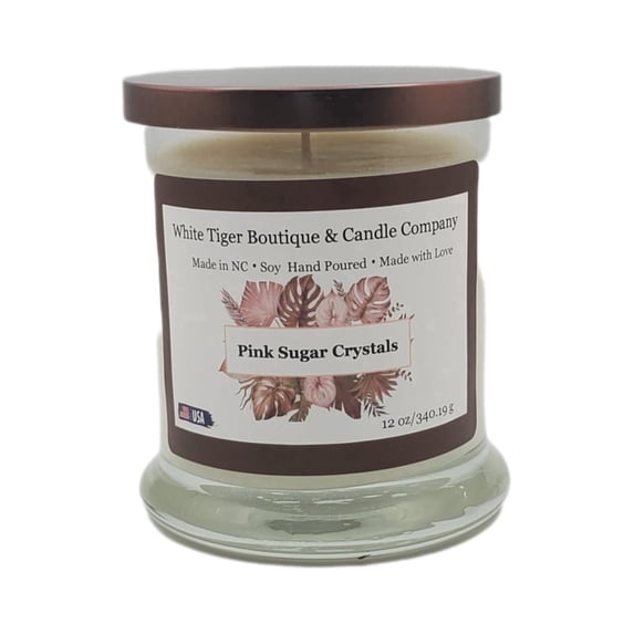 WTB&CC Pink Sugar Crystal 12oz Candle