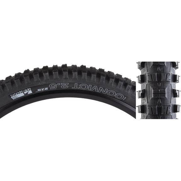 WTB Convict Tire - 27.5 x 2.5, TCS Tubeless, Folding, Black, Tough, High Grip