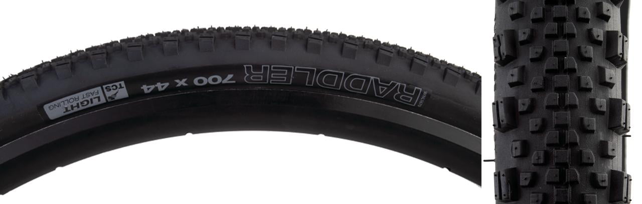WTB Raddler Tire 700x44C Folding Clincher Dual DNA TCS Light/Fast Rolling 60TPI Black