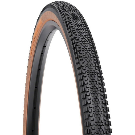 WTB Riddler Tire - 700 x 37, TCS Tubeless, Folding, Black/Tan, Light/Fast Rolling, Dual DNA, SG