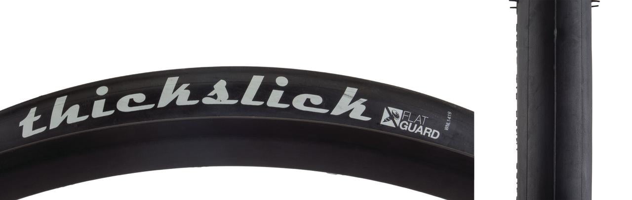 WTB ThickSlick Tire - 700 x 25, Clincher, Wire, Black, Flat Guard