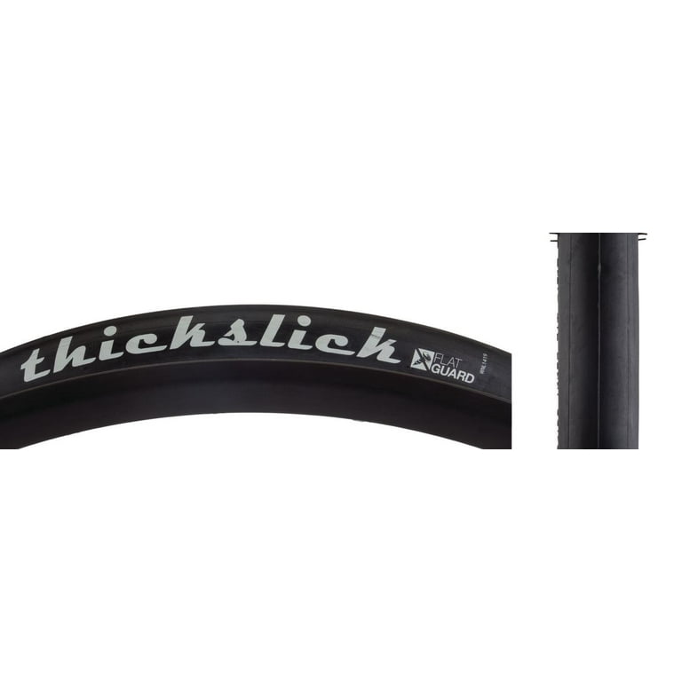 WTB ThickSlick Tire - 700 x 25, Clincher, Wire, Black, Flat Guard