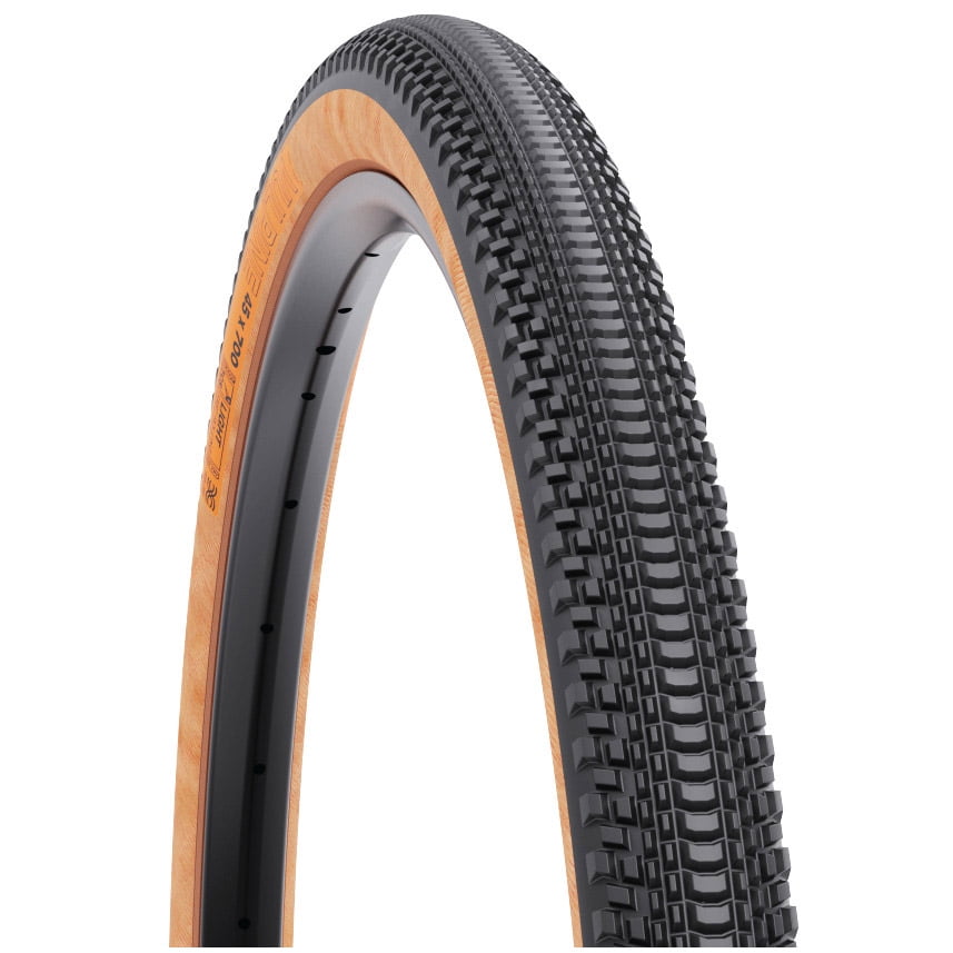 WTB Vulpine Tire - 700 x 45 TCS Tubeless Folding BLK/Tan Light/Fast Rolling Dual DNA SG